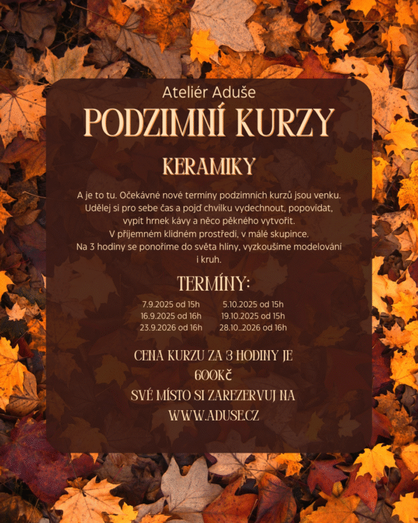 Workshop keramiky - podzimní termíny