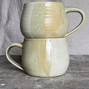 Keramický hrnek, buclák, Dusty green