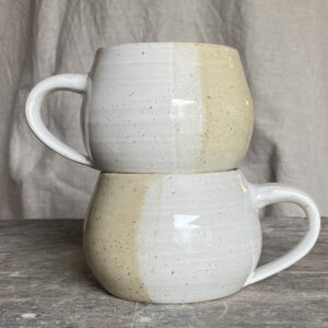 Keramický hrnek, buclák, White cream